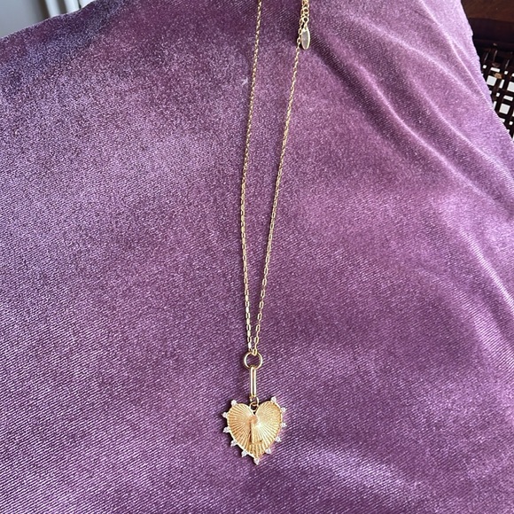 Serefina Monogram L Heart Pendant Necklace - Picture 4 of 6